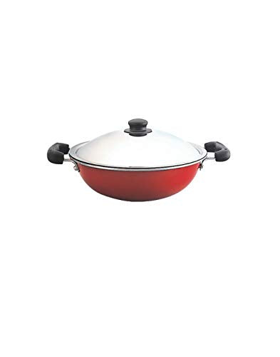 Anantha Non-Stick Cookware Kadai Little Master with Lid Appam Pan Appachatty Small Size 180mm