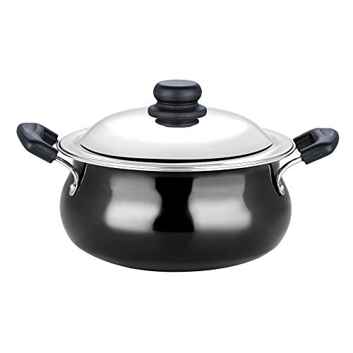 Vinod Hard Anodised Handi with Lid, 5 Years Guarantee (2Litre)