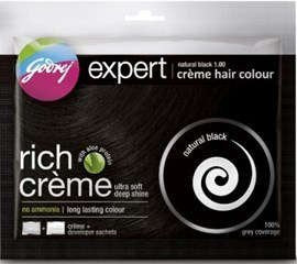 Godrej 5 X Expert Rich Creme Hair Colour Natural Black 40 Gm Each (Total 200Ml) by Godrej