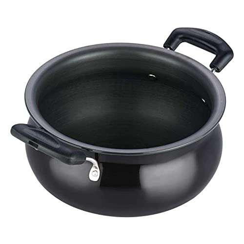 Vinod Pearl Hard Anodised Handi with Stainless Steel Lid Casserole | Capacity: 6.5 Ltr | Large