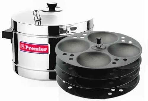 A Grade Store Stainless Steel Idli Maker with 4 Non Stick Idli Racks By SS Premier