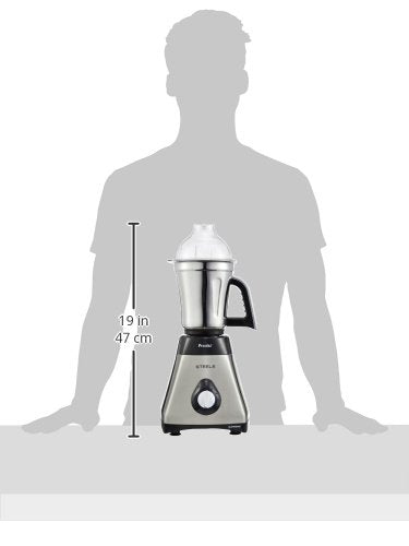 Preethi Steel Supreme MG-208 750-Watt Mixer Grinder (Silver/Black)