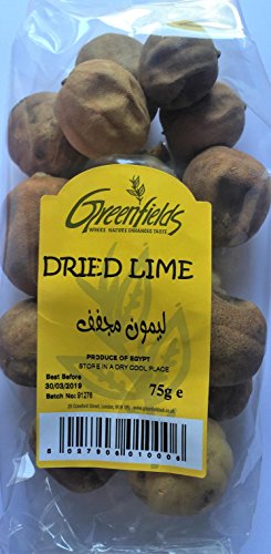 Dried Lime 75g Greenfields (Pack of 2)