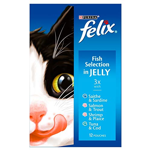 Felix Cat Food Fish Selection in Jelly, 12 x 100g