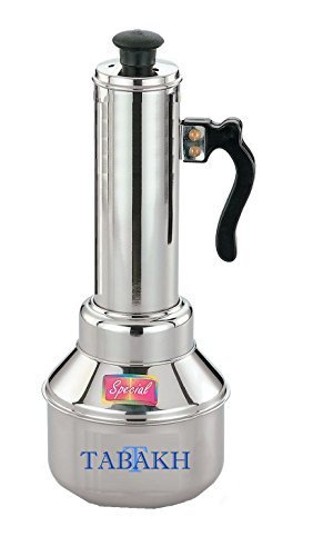 Tabakh Micro Puttu Kudam Cooker Stainless Steel Steamer, 0.5 Liter by Tabakh