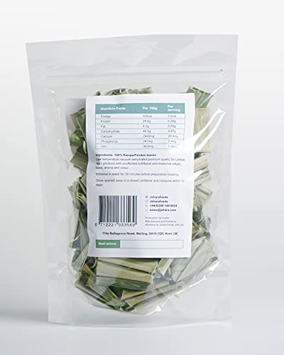 Dried Pandan Leaves, Premium Quality Naturally dehydrated SriLankan Pandan Leaves 25g (Pack of 1)