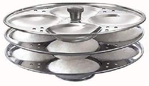 Plates Stainless Steel Heavy Quality Idli Stand for Cooker Idli Maker Makes 12 Medium Size Idlis at Once with Stand Kitchen Tool