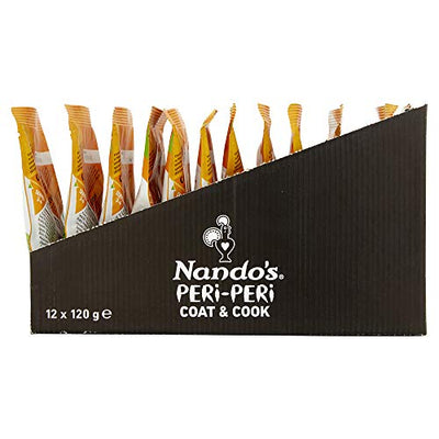 Nando's Medium Coat-n-Cook Marinade | Medium | No Artificial Colours or Flavours | Gluten Free (GF) | 120g | Pack of 12