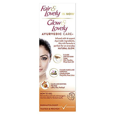 Glow & Lovely Natural Face Cream Ayurvedic Care+, 50 g