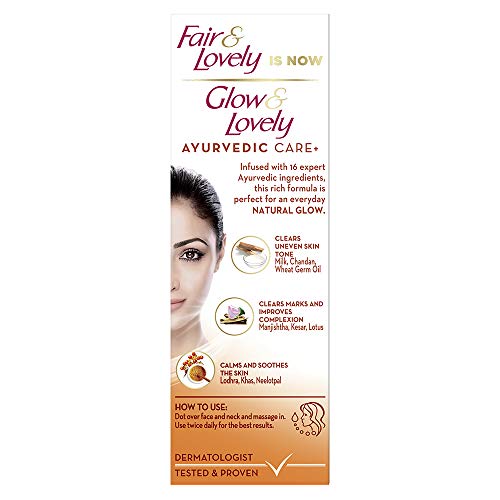 Glow & Lovely Natural Face Cream Ayurvedic Care+, 50 g