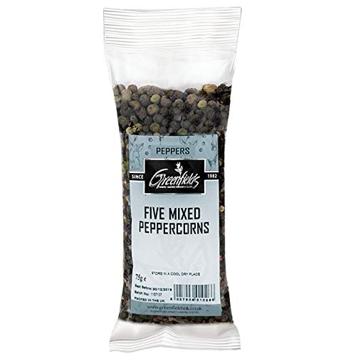 GREENFIELDS Five Mixed PEPPERCORNS (Peppers) 75g