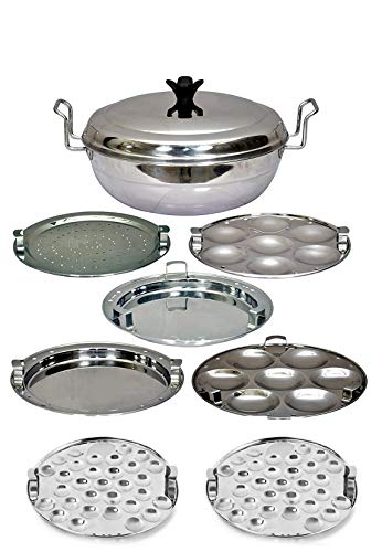 Sandwich Bottom IDLY Cooker IDLY Maker Multi KADAI Multi KADHAI IDLI Cooker IDLI Maker 6IN1