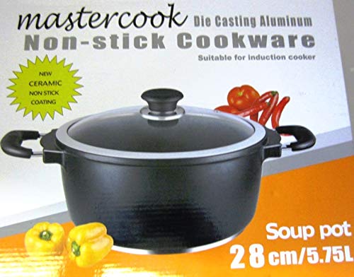 Mastercook Die Casting Aluminum Non-Stick Cookware Soup Pot 28cm/5.75 LTR