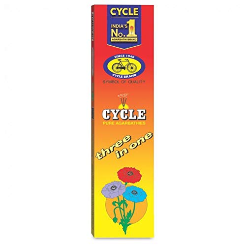 Cycle Pure Three in One Agarbathies Classic Incense Sticks with Woody, Spicy, powdery, Fancy, Lily, Intimate, Oriental, perfumic, Bouquet - 36g