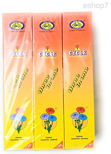 12 Pack | Incense Stick | Cycle Pure Agarbathies Three in One 36 grams by eshop7- 36 Grams