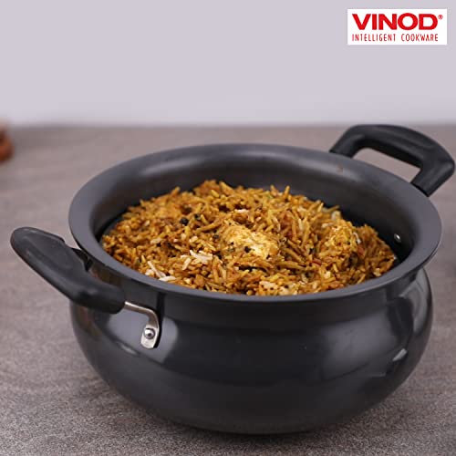 Vinod Hard Anodized Handi -Mini (2 Liters), Induction Friendly