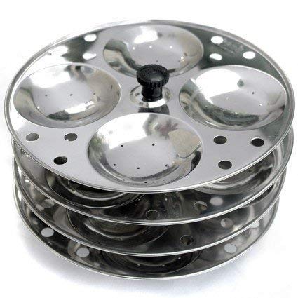 Stainless Steel 4 Rack Idli Stand, Idli Maker - Makes 16 Idlis