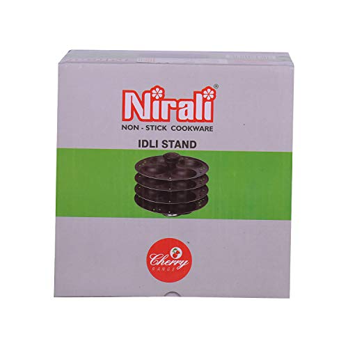 Nirali nonstick Idli (Steamed Rice Cake) Stand with 4 Plates Makes 16 idli&