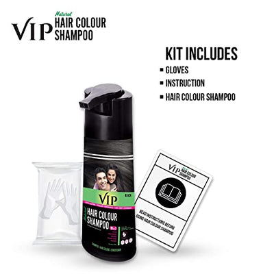 VIP 3 in 1 Hair Color Shampoo (180 ml)