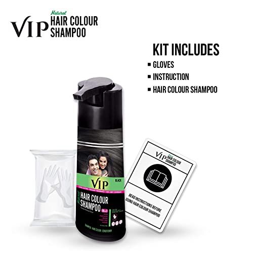 VIP 3 in 1 Hair Color Shampoo (180 ml)