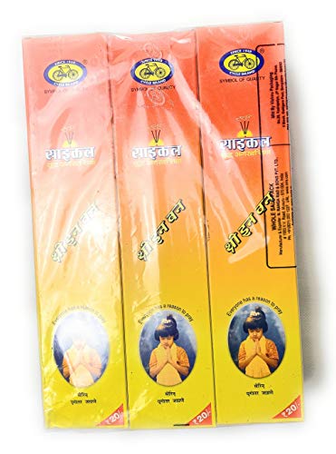 12 Pack | Incense Stick | Cycle Pure Agarbathies Three in One 36 grams by eshop7- 36 Grams