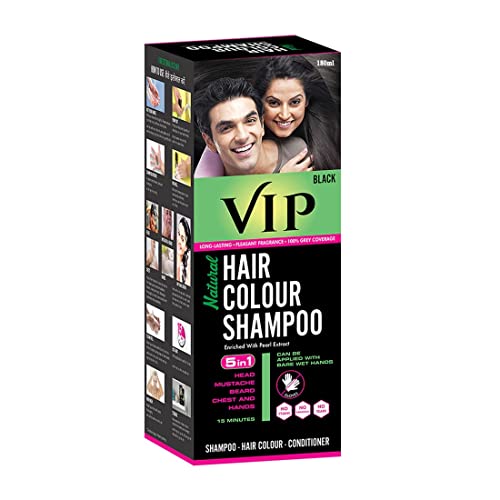 VIP 3 in 1 Hair Color Shampoo (180 ml)