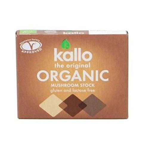 Kallo Mushroom Stock Cubes 66g x 12 (Pack of 12)