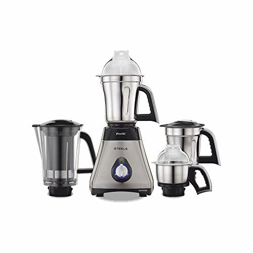 Preethi Steel Supreme MG-208 750-Watt Mixer Grinder (Silver/Black)