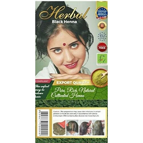 Black Henne Natural Henna Hair Colouring Dye Powder Herbal 6x10g Original