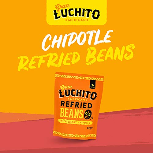 Gran Luchito Mexican Chipotle Refried Beans, 430g