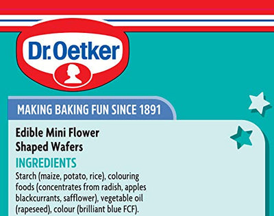 Dr. Oetker Mini Wafer Flowers, Pack of 40