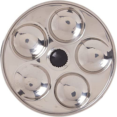 Stainless Steel Idli Maker Stand with 5 Plates and 20 Cavities 4 Cavities in 1 Plate - Makes 20 Idlis