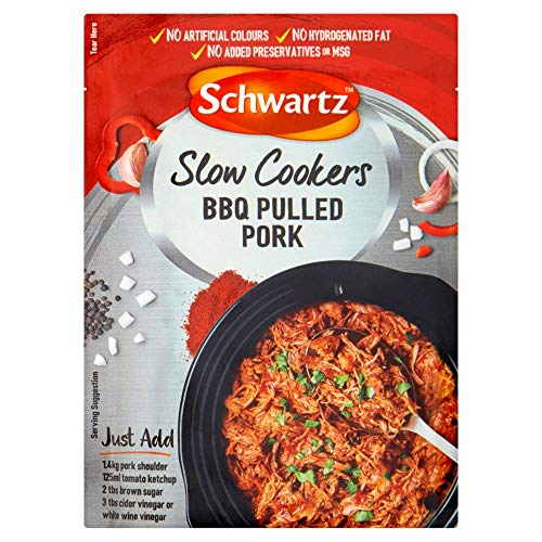 Schwartz BBQ Pulled Pork Slow Cookers Recipe Mix, 35g