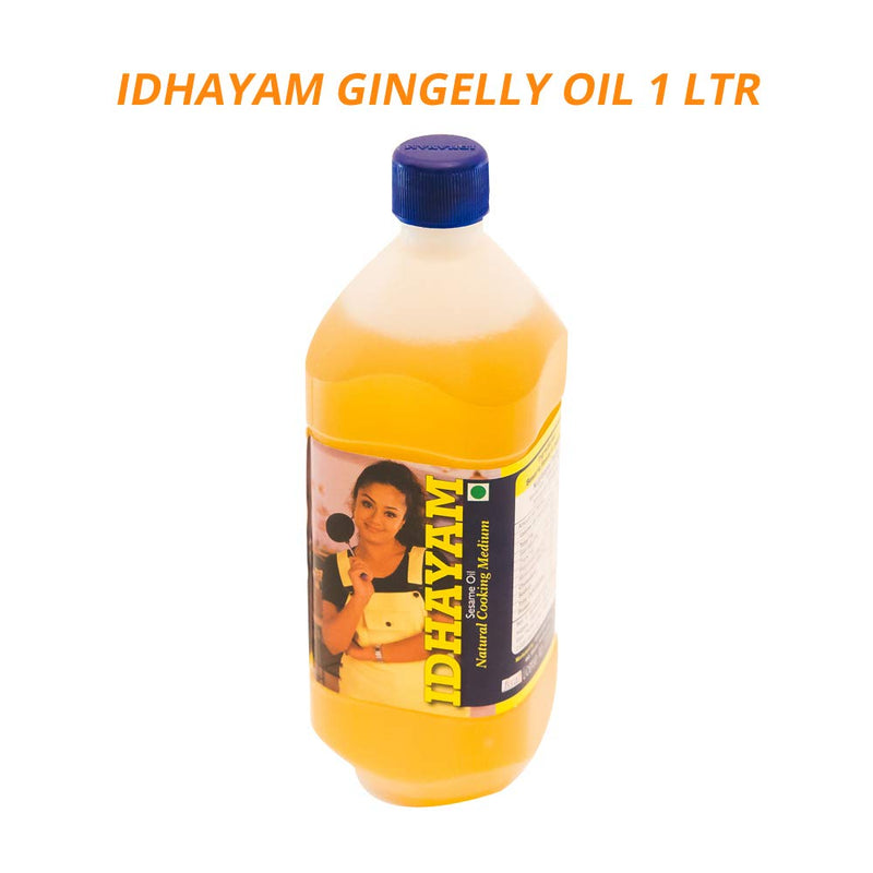 Idhayam Gingelly Oil | Til Seed Oil | Sesame Seed Oil | Edible Vegetable Oil 1 LTR