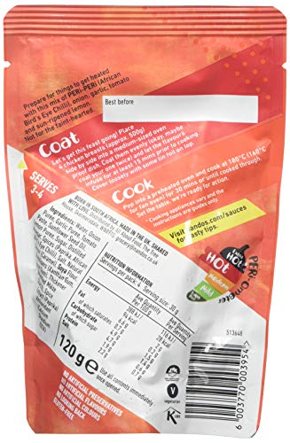 Nando's Coat 'n Cook Peri-Peri Chicken Original Hot Sauce 120 g, Pack of 12