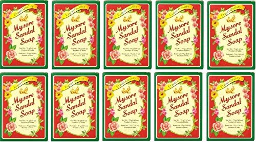 10 X Mysore Sandal Soap 75g