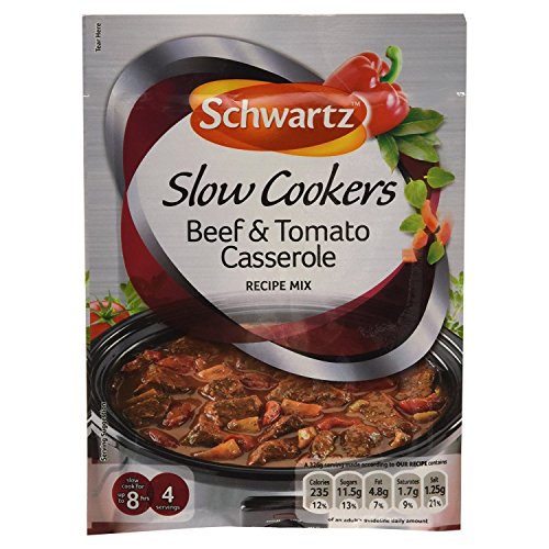 Schwartz Slow Cookers Beef and Tomato Casserole Recipe Mix, 40g