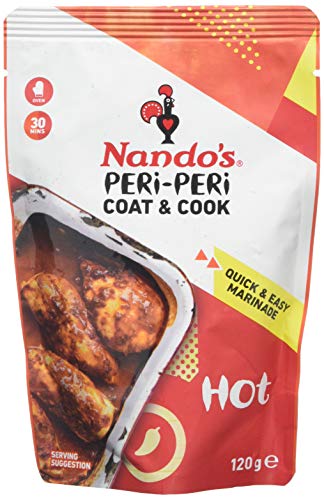 Nando's Coat 'n Cook Peri-Peri Chicken Original Hot Sauce 120 g, Pack of 12