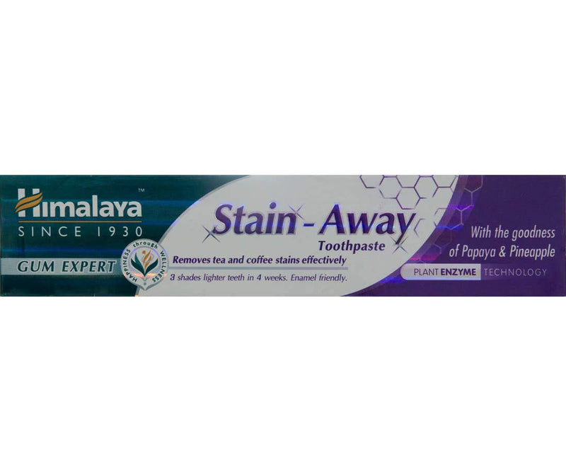 HIMALAYA HERBALS Enamel Friendly Stain - Away Toothpaste – Removes Tea and Coffee Stains Effectively – For Stain-Free Smile, 75 ml