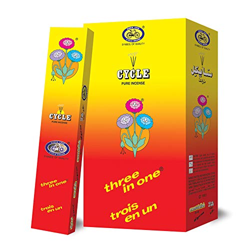 Cycle Brand Pure Three in One Incense Sticks, Classic Fragrance, Intimate, Tempting Aroma (Total 252 Sticks Box)