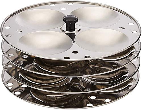 Indian Idli (Rice Cake) Steamer - 4 Tray