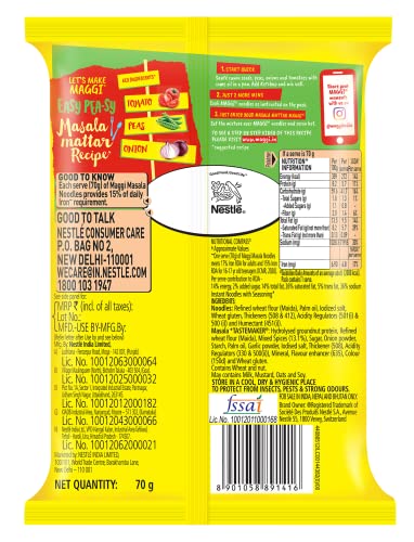 Set of 16 Packets of 2-min Maggi Masala Noodles (16 x 70g)