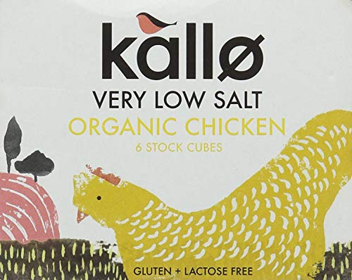 Kallo Organic Very Low Salt Chicken 6 Stock Cubes, 48g