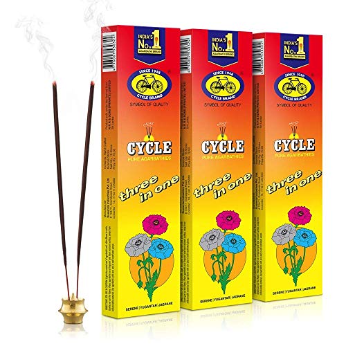 GE Export Premium Quality Pure Three In One Agarbathies Classic Incense Sticks With Woody - Pack Of 3