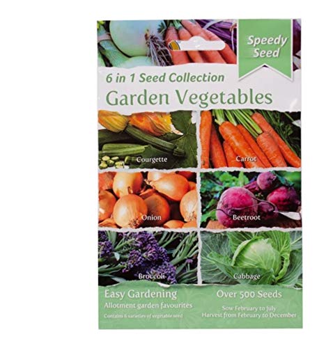 Speedy Seeds 6 in 1 Garden Vegetable Collection Seeds (Garden Vegetables)