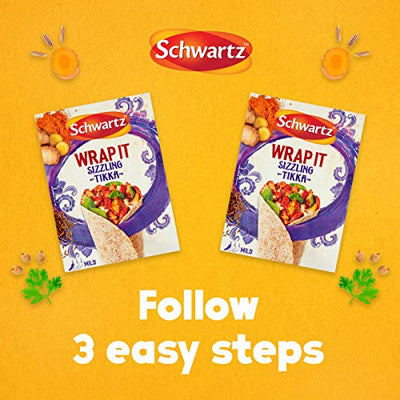 Schwartz Sizzling Tikka Wrap It Recipe Mix, 30g