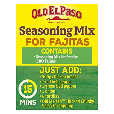 Old El Paso Mexican Smoky BBQ Fajita Seasoning Mix, 35g