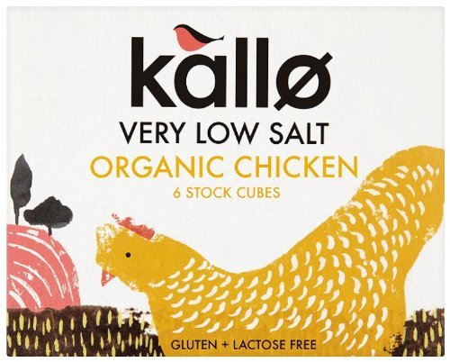 Kallo | Chicken Stock Cubes - Low Salt & Organic | 3 x 48g