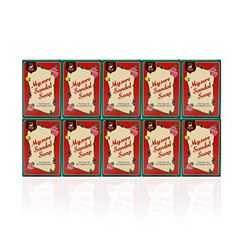 Mysore Sandal Soap S Pack Of 10 (75 Gr. Bars)