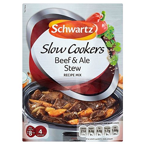 3 x Schwartz Slow Cooker Beef & Ale Stew Recipe Mix (43g each)